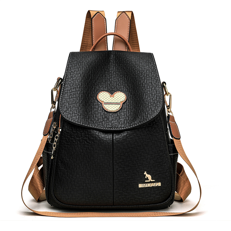 Luxury Bags Leather - 2026年ラグジュアリートラベルバックパック ファッションスクールバッグ 多ポケット レザーブランド レディース クラシックバックパック