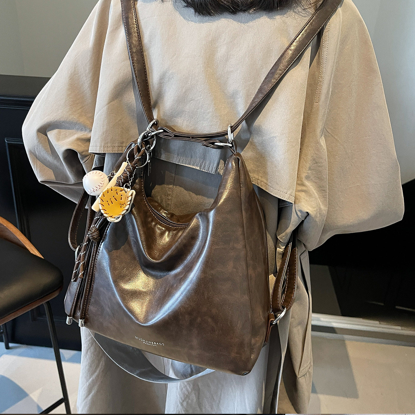 レトロ大容量クロスボディショルダートートバッグ レディース  - Luxury Bags Tote のレビューと価格