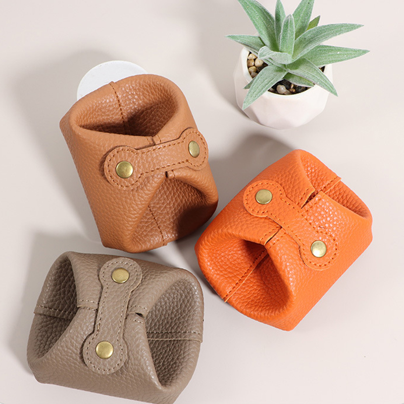 PUレザー製のかわいいコインケース。小さくて持ち運びやすく、 - Luxury Bags Cute のレビューと価格